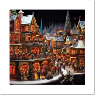 Christmas Village Posters and Art